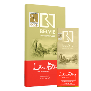 Socola đen Lâm Đồng (Giải thưởng Vàng 2017) - Socola Belvie - Công Ty TNHH SX TM Belvie Chocolate
